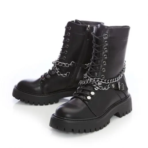 Blippie Black Porvair Women Moda In Pelle Black Boots Blippie Black Porvair Women Moda In Pelle Black Boots