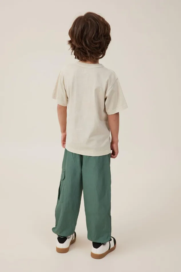 Boys 214 Pants and Jeans Cotton On Pete Parachute Pant Swag Green