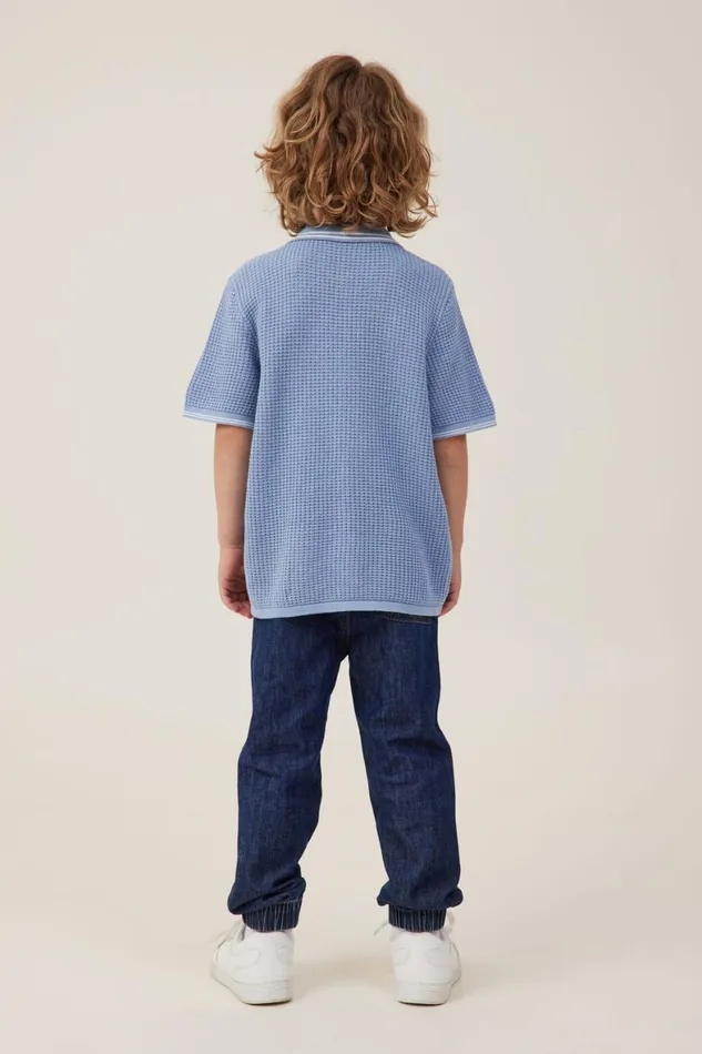 Boys 214 Pants and Jeans Cotton On Will Cuffed Pant Sorrento Dark Blue