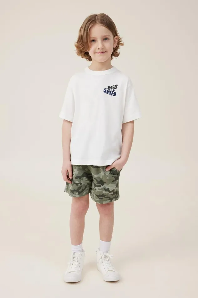Boys 214 Shorts Cotton On Henry Slouch Short Camo Core