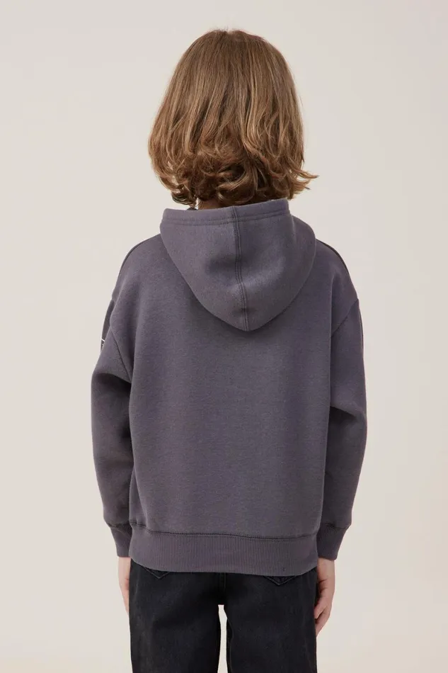 Boys 214 Sweatshirts and Sweatpants Cotton On License Emerson Hoodie Lcn Mt Rabbit Greynirvana