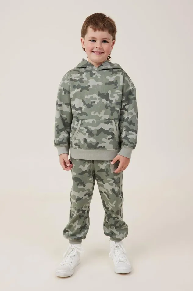 Boys 214 Sweatshirts and Sweatpants Cotton On Marco Hoodie Camo
