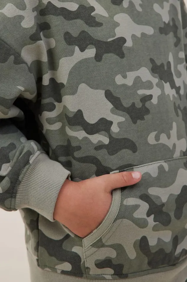 Boys 214 Sweatshirts and Sweatpants Cotton On Marco Hoodie Camo