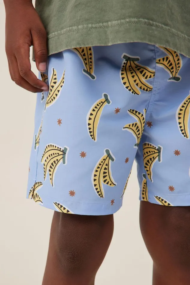 Boys 214 Swimwear Cotton On Bailey Board Short Dusk Bluedaffodil Bananas