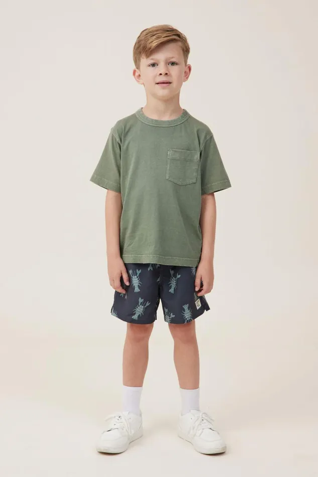 Boys 214 Swimwear Cotton On Bailey Board Short Phantomlobster