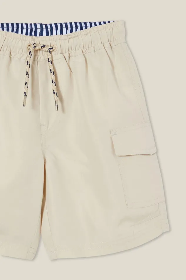 Boys 214 Swimwear Cotton On Bailey Cargo Boardshort Rainy Day