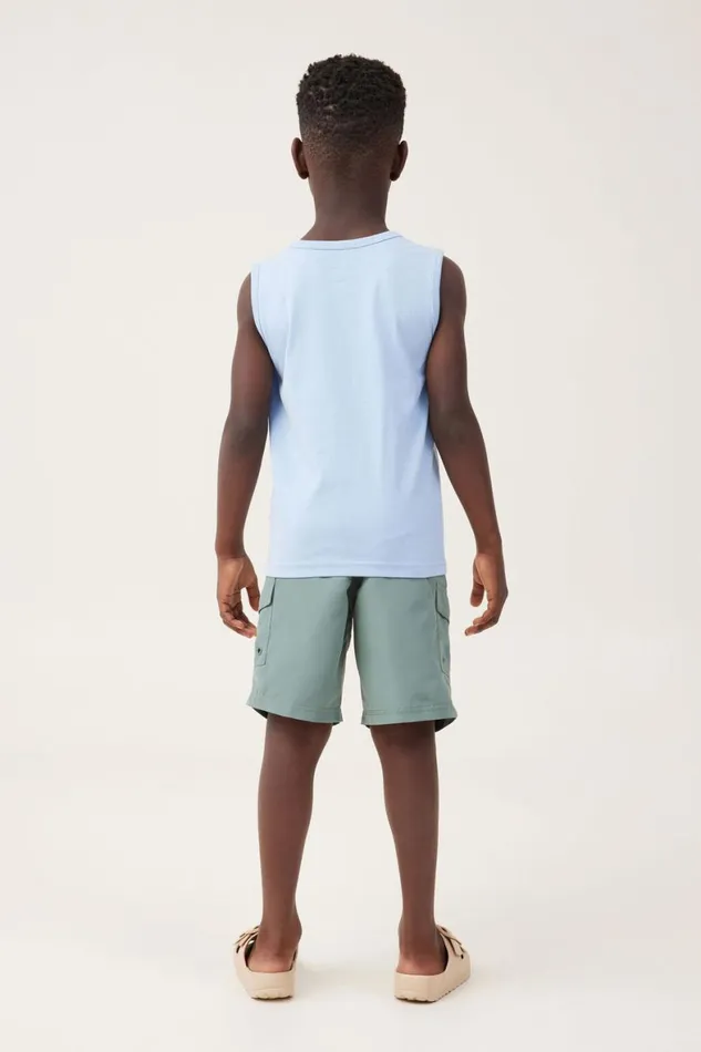 Boys 214 Swimwear Cotton On Bailey Cargo Boardshort Swag Green