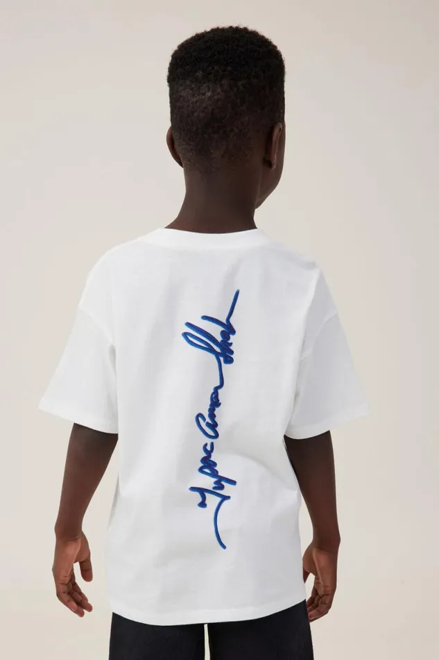 Boys 214 Tops and TShirts Cotton On License Drop Shoulder Short Sleeve Tee Lcn Bra Vanillatupac Shakur
