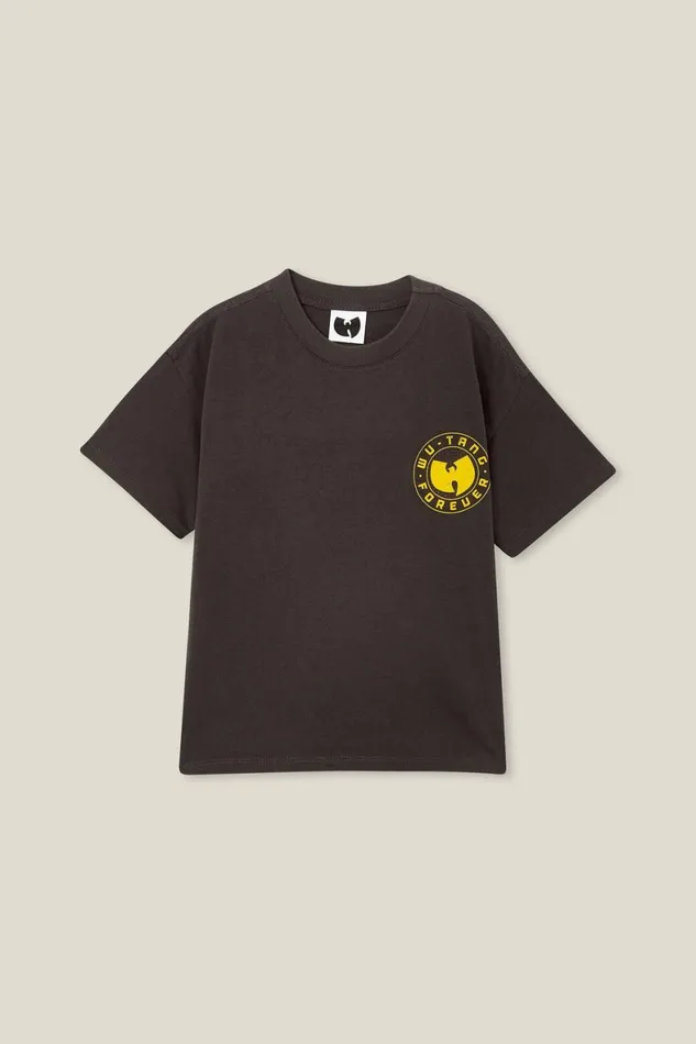 Boys 214 Tops and TShirts Cotton On License Drop Shoulder Short Sleeve Tee Lcn Mt Phantom Wash 36wu Tang Boys 214 Tops and TShirts Cotton On License Drop Shoulder Short Sleeve Tee Lcn Mt Phantom Wash 36wu Tang