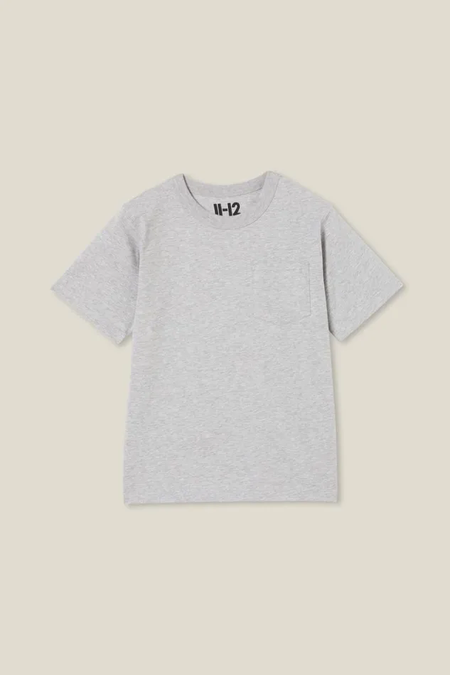 Boys 214 Tops and TShirts Cotton On The Eddy Essential Short Sleeve Tee Fog Grey Marle Boys 214 Tops and TShirts Cotton On The Eddy Essential Short Sleeve Tee Fog Grey Marle