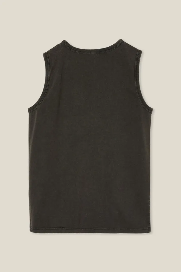 Boys 214 Tops and TShirts Cotton On The Eddy Essential Tank Phantom Wash Boys 214 Tops and TShirts Cotton On The Eddy Essential Tank Phantom Wash
