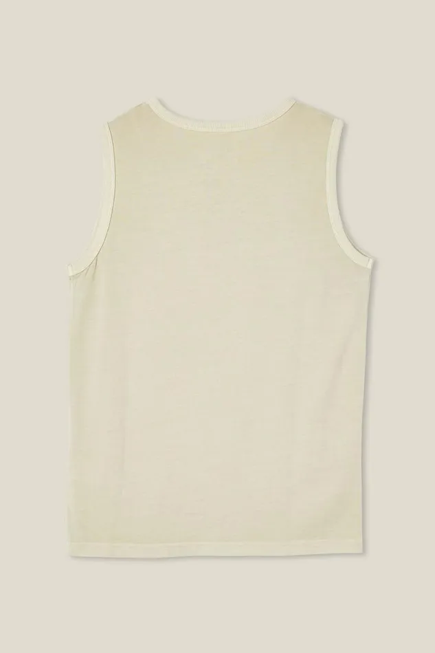 Boys 214 Tops and TShirts Cotton On The Eddy Essential Tank Rainy Day Wash Boys 214 Tops and TShirts Cotton On The Eddy Essential Tank Rainy Day Wash