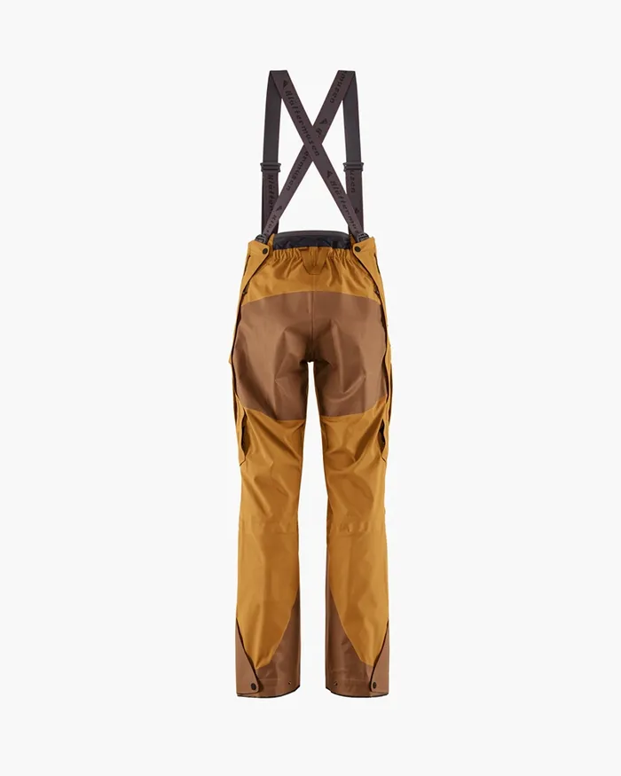 Brage 20 Salopette Waterproof Shell Pants Mustard Women Klttermusen Waterproof Pants