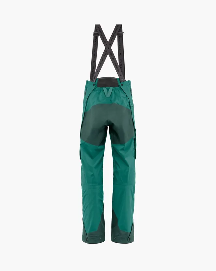 Brage 20 Salopette Waterproof Shell Pants Ocean Green Men Klttermusen Waterproof Pants