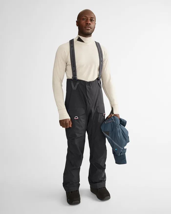 Brage 20 Salopette Waterproof Shell Pants Ocean Green Men Klttermusen Waterproof Pants