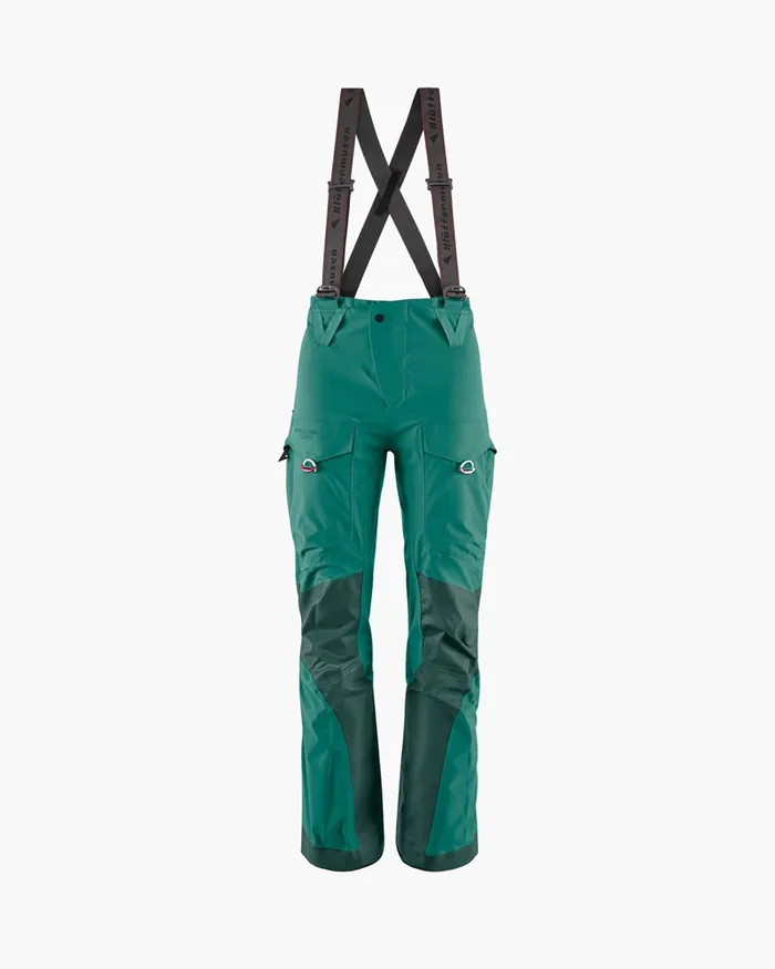 Brage 20 Salopette Waterproof Shell Pants Ocean Green Women Klttermusen Waterproof Pants