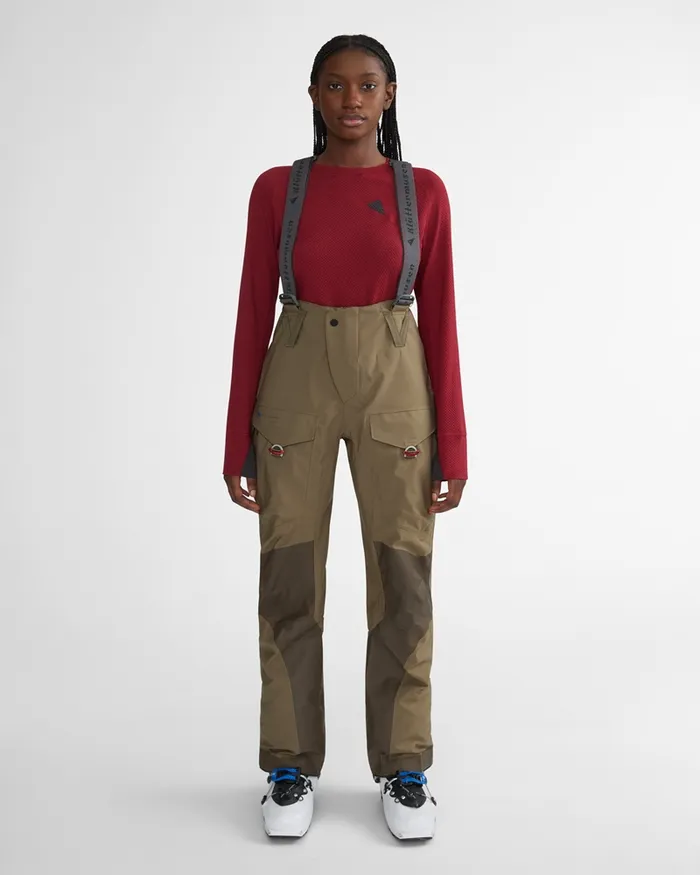 Brage 20 Salopette Waterproof Shell Pants Ocean Green Women Klttermusen Waterproof Pants
