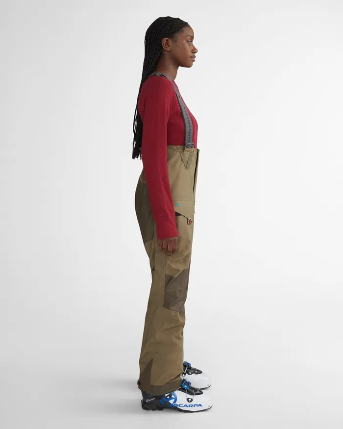Brage 20 Salopette Waterproof Shell Pants Ocean Green Women Klttermusen Waterproof Pants