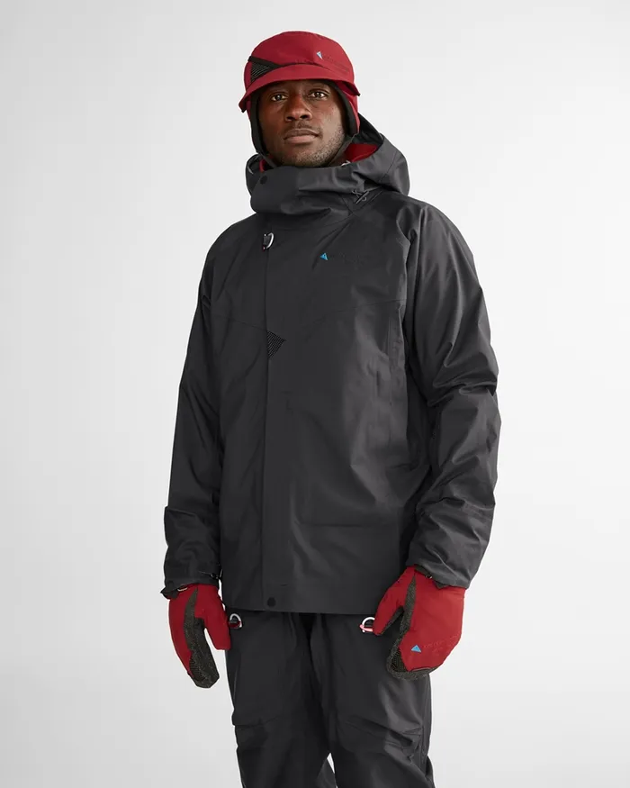 Brage 20 Waterproof Shell Jacket Raven Men Klttermusen Waterproof Jackets