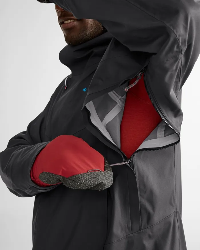 Brage 20 Waterproof Shell Jacket Raven Men Klttermusen Waterproof Jackets