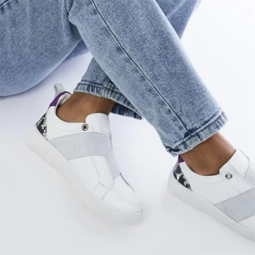 Brayla White Leather Women Moda In Pelle Casual Trainers Brayla White Leather Women Moda In Pelle Casual Trainers