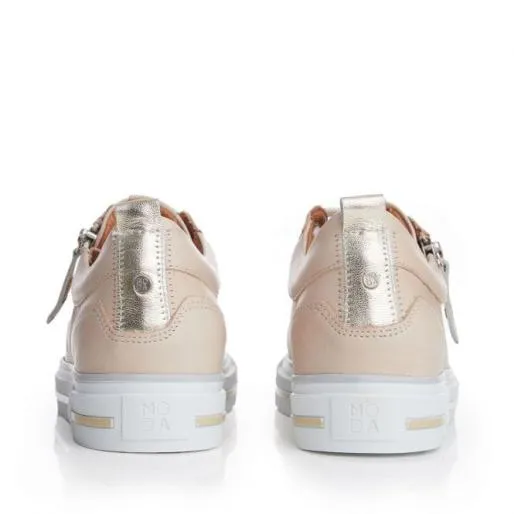 Brayleigh Cream Leather Women Moda In Pelle Casual Trainers Brayleigh Cream Leather Women Moda In Pelle Casual Trainers