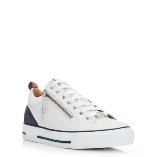 Brayleigh White Leather Women Moda In Pelle Casual Trainers
