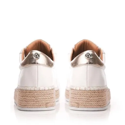 Breely White Porvair Women Moda In Pelle White Trainers Breely White Porvair Women Moda In Pelle White Trainers