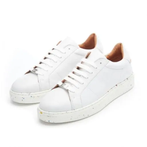 Breeze White Leather Women Moda In Pelle Casual Trainers
