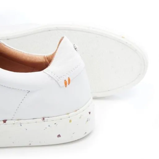 Breeze White Leather Women Moda In Pelle Casual Trainers