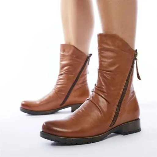 Brenda Tan Leather Women Moda In Pelle Ankle Boots Brenda Tan Leather Women Moda In Pelle Ankle Boots