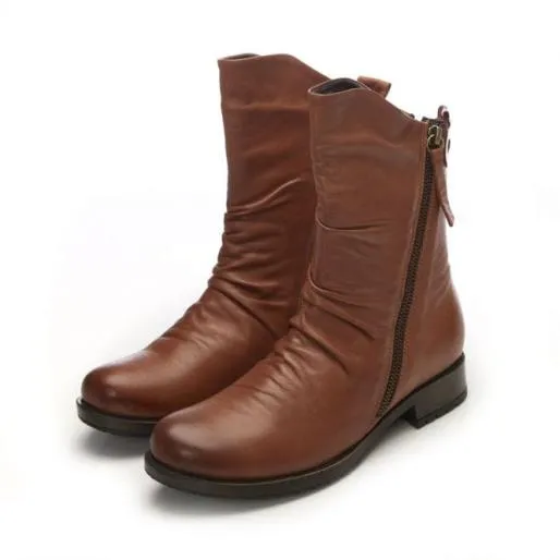Brenda Tan Leather Women Moda In Pelle Ankle Boots Brenda Tan Leather Women Moda In Pelle Ankle Boots
