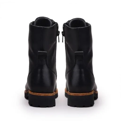 Briley Black Leather Women Moda In Pelle Black Boots Briley Black Leather Women Moda In Pelle Black Boots