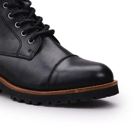 Briley Black Leather Women Moda In Pelle Black Boots Briley Black Leather Women Moda In Pelle Black Boots