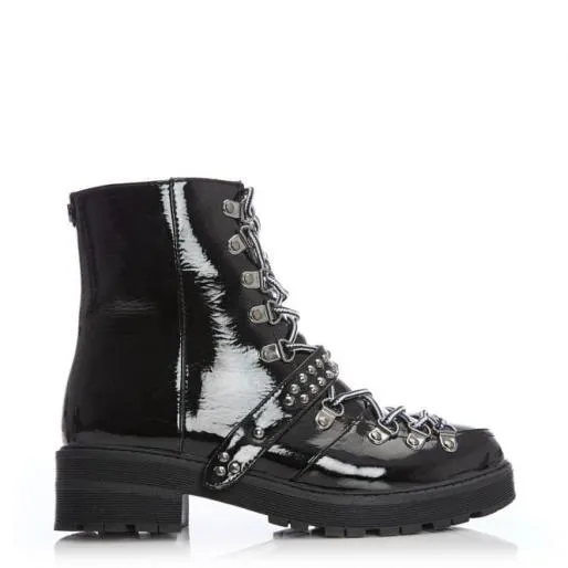 Briory Black Patent Women Moda In Pelle Ankle Boots Briory Black Patent Women Moda In Pelle Ankle Boots