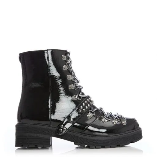 Briory Black Patent Women Moda In Pelle Ankle Boots Briory Black Patent Women Moda In Pelle Ankle Boots