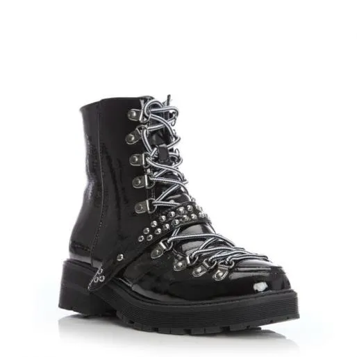 Briory Black Patent Women Moda In Pelle Ankle Boots Briory Black Patent Women Moda In Pelle Ankle Boots