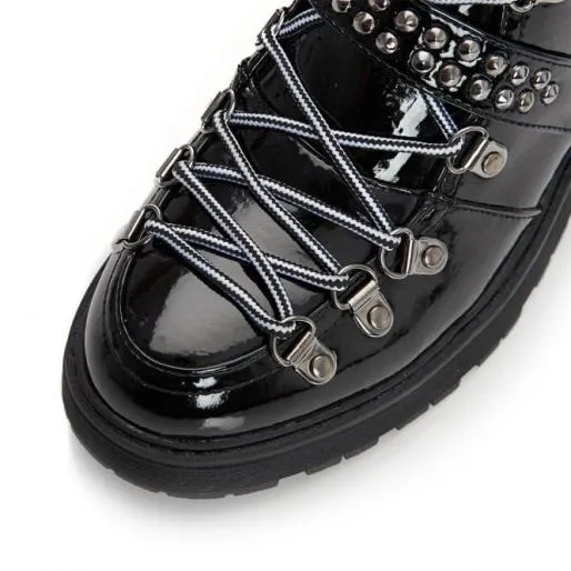 Briory Black Patent Women Moda In Pelle Ankle Boots Briory Black Patent Women Moda In Pelle Ankle Boots