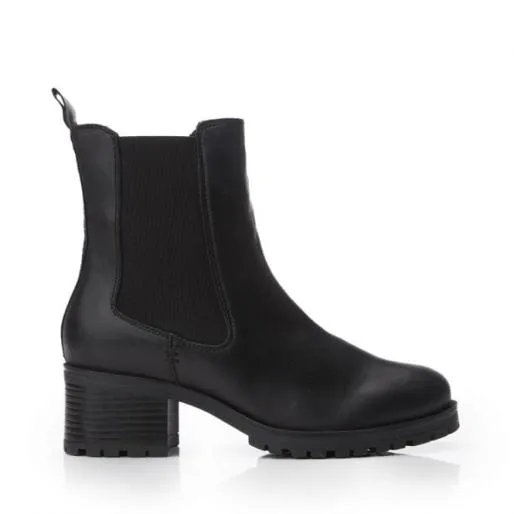 Brooklea Black Leather Women Moda In Pelle Black Boots