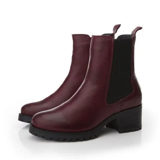 Brooklea Burgundy Leather Women Moda In Pelle Leather Boots Brooklea Burgundy Leather Women Moda In Pelle Leather Boots