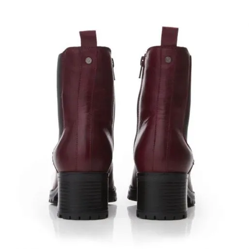 Brooklea Burgundy Leather Women Moda In Pelle Leather Boots Brooklea Burgundy Leather Women Moda In Pelle Leather Boots