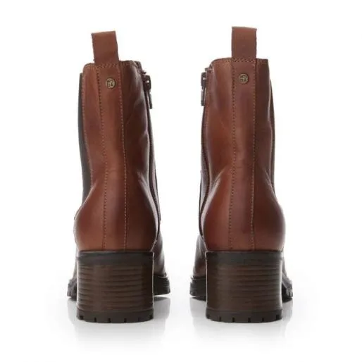 Brooklea Tan Leather Women Moda In Pelle Ankle Boots Brooklea Tan Leather Women Moda In Pelle Ankle Boots