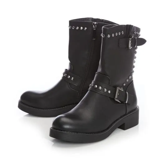 Brumm Black Porvair Women Moda In Pelle Ankle Boots Brumm Black Porvair Women Moda In Pelle Ankle Boots