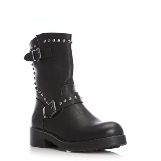 Brumm Black Porvair Women Moda In Pelle Ankle Boots Brumm Black Porvair Women Moda In Pelle Ankle Boots