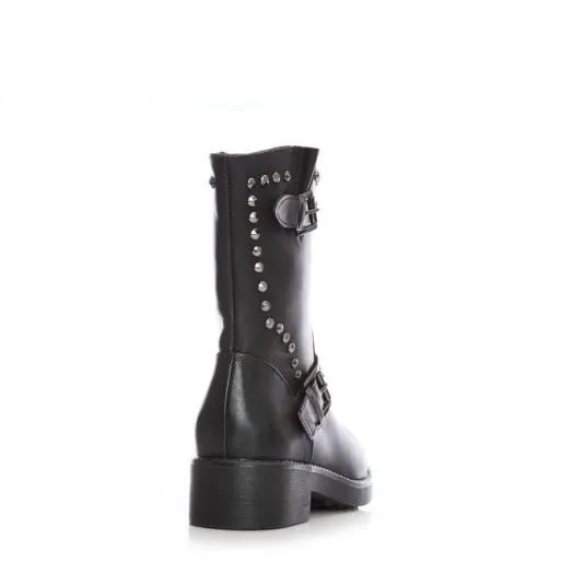 Brumm Black Porvair Women Moda In Pelle Ankle Boots Brumm Black Porvair Women Moda In Pelle Ankle Boots