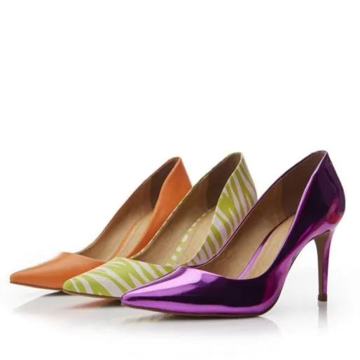 Cabaret Lime Zebra Nubuck Women Moda In Pelle High Heel Shoes Cabaret Lime Zebra Nubuck Women Moda In Pelle High Heel Shoes
