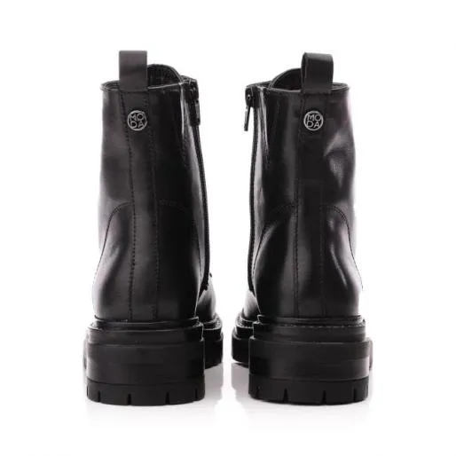 Camola Black Leather Women Moda In Pelle Black Boots Camola Black Leather Women Moda In Pelle Black Boots