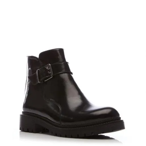 Cereli Black Patent Leather Women Moda In Pelle Ankle Boots Cereli Black Patent Leather Women Moda In Pelle Ankle Boots
