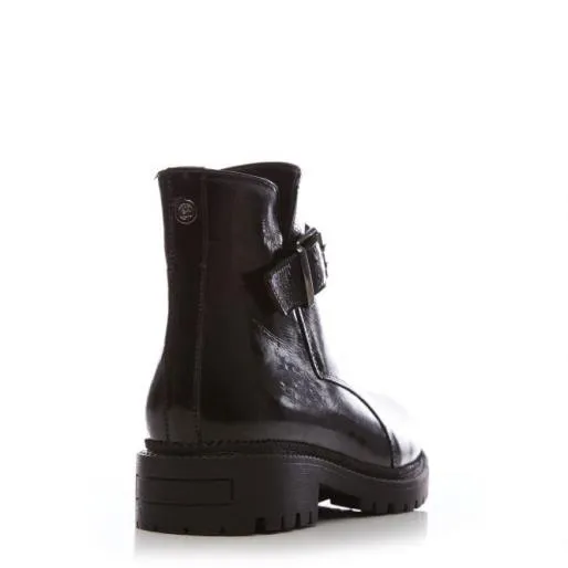 Cereli Black Patent Leather Women Moda In Pelle Ankle Boots Cereli Black Patent Leather Women Moda In Pelle Ankle Boots