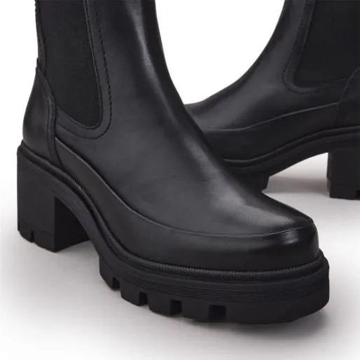Chella Black Leather Women Moda In Pelle Black Boots Chella Black Leather Women Moda In Pelle Black Boots